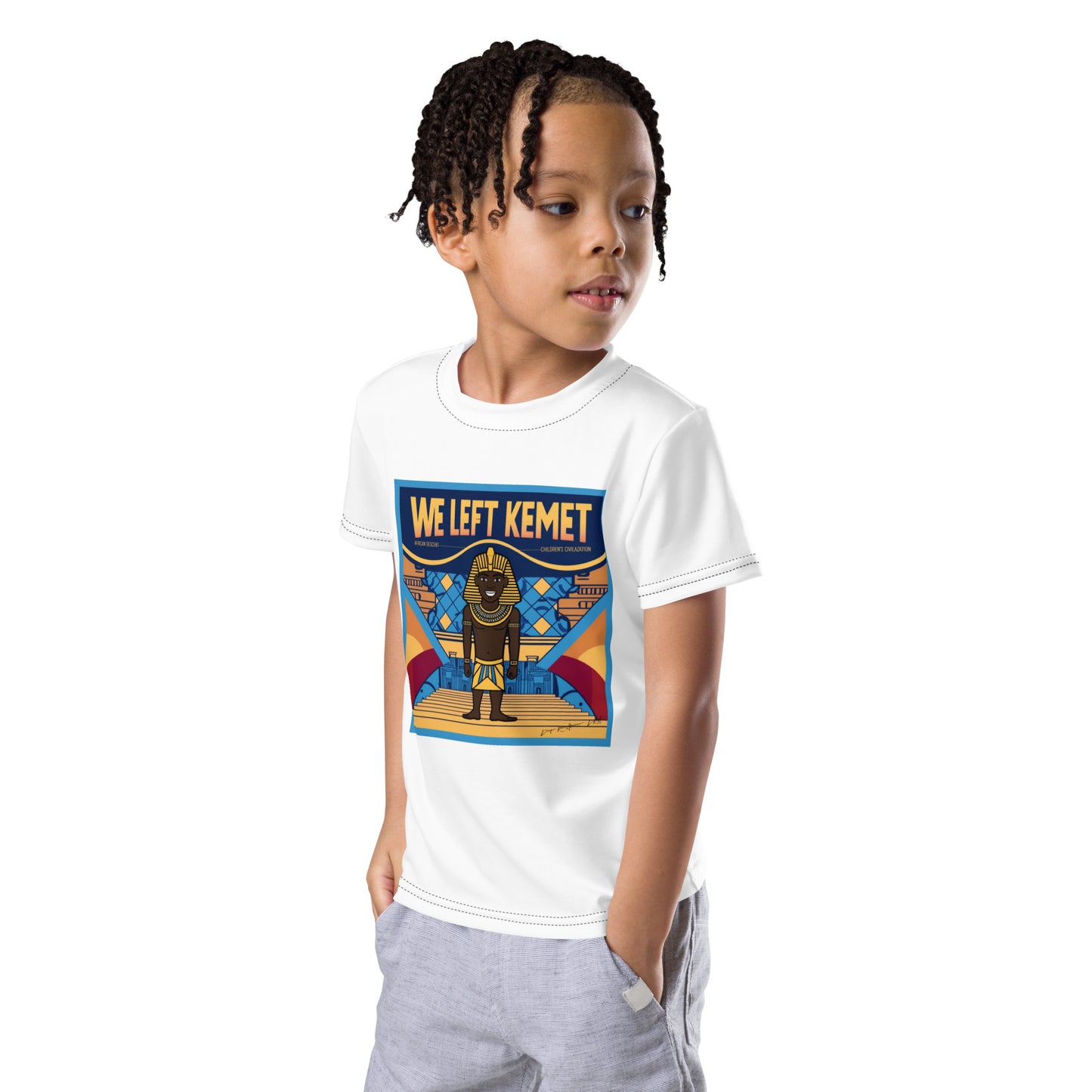 WE LEFT KEMET - Kids Crew Neck T-shirt