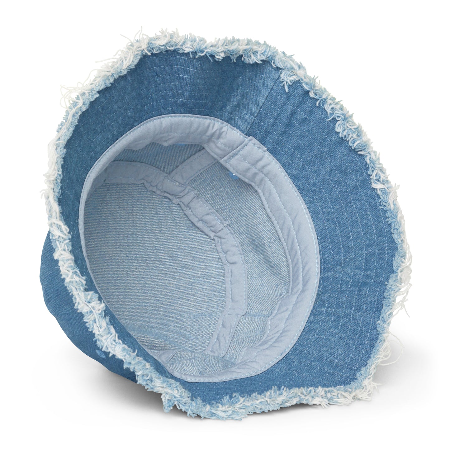 WE LEFT KEMET - Distressed Denim Bucket Hat