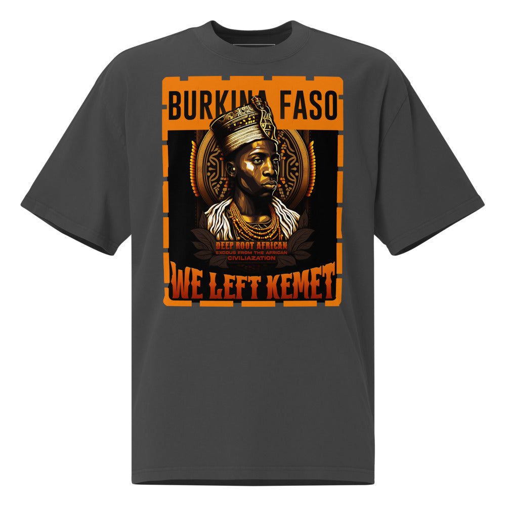 Burkina Faso - WE LEFT KEMET - Oversized HQ T-shirt