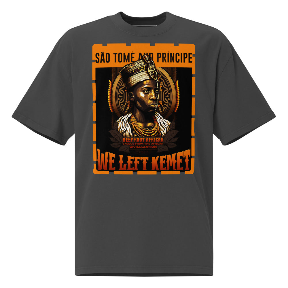 São Tomé and Príncipe - WE LEFT KEMET - Oversized HQ T-shirt