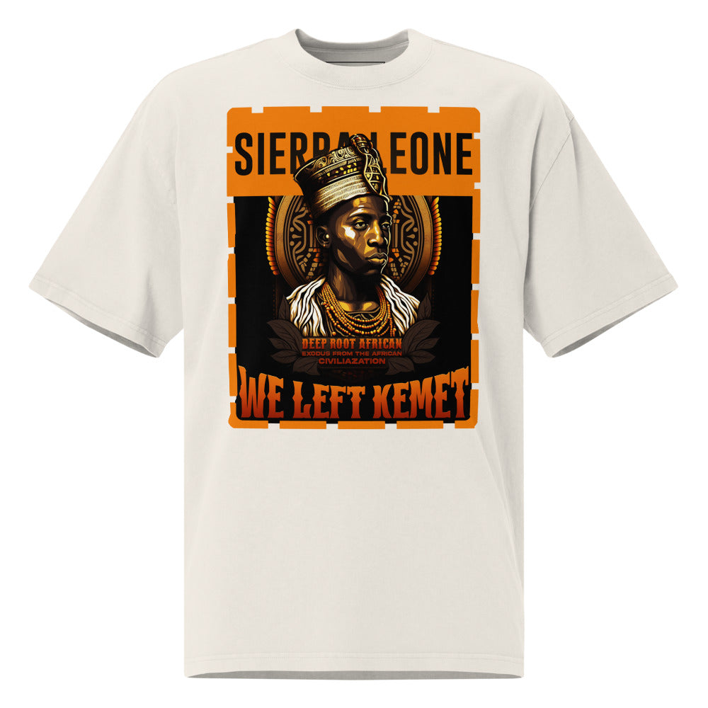 Sierra Leone - WE LEFT KEMET - Oversized HQ T-shirt