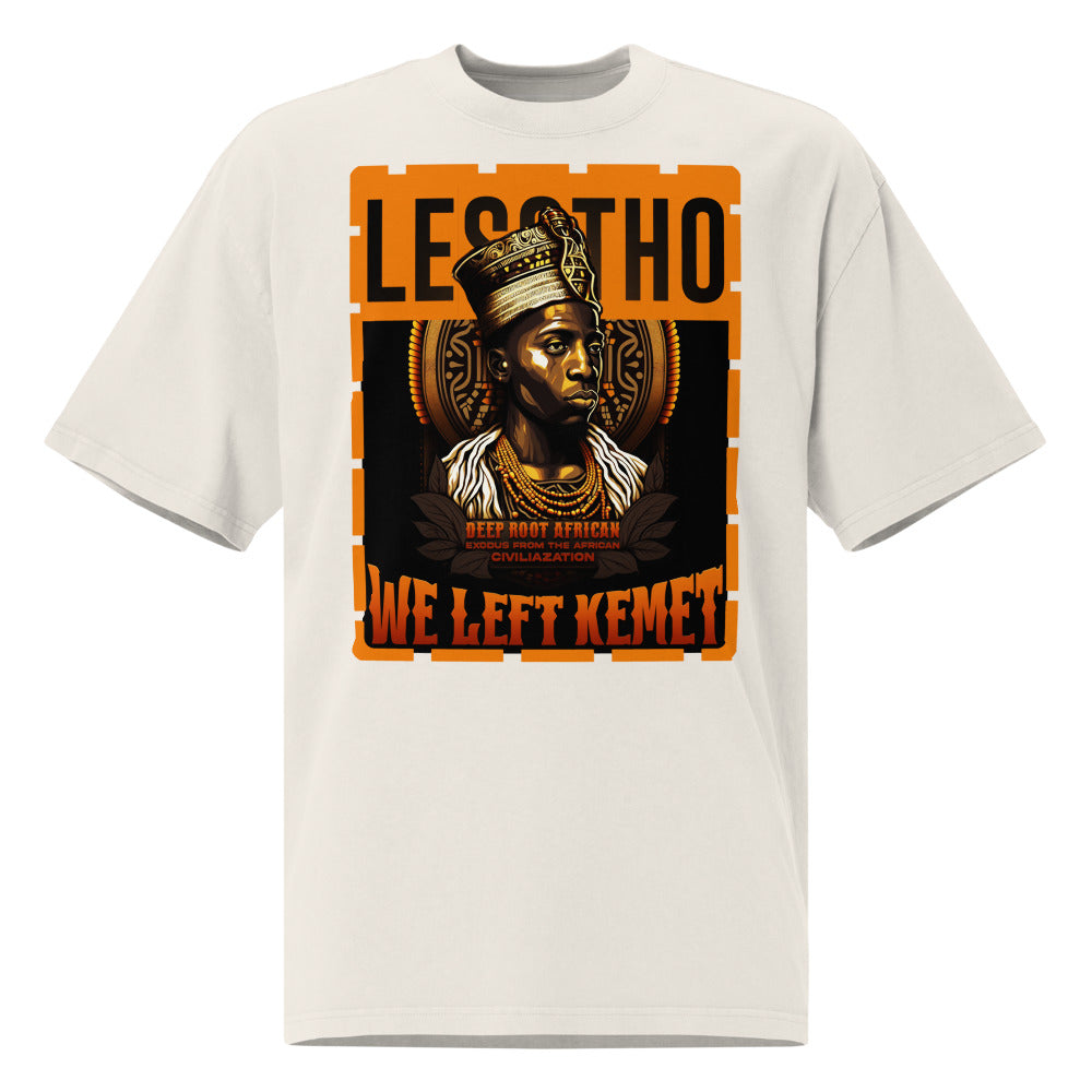 Lesotho - WE LEFT KEMET - Oversized HQ T-shirt