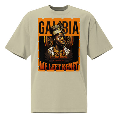 Gambia - WE LEFT KEMET - Oversized HQ T-shirt