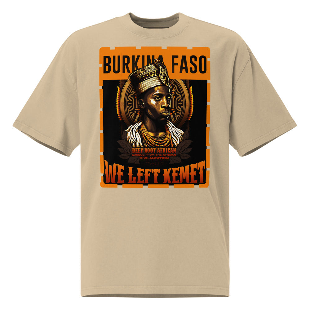 Burkina Faso - WE LEFT KEMET - Oversized HQ T-shirt