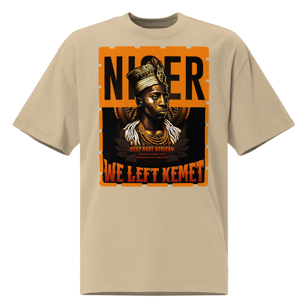 Niger - WE LEFT KEMET - Oversized HQ T-shirt