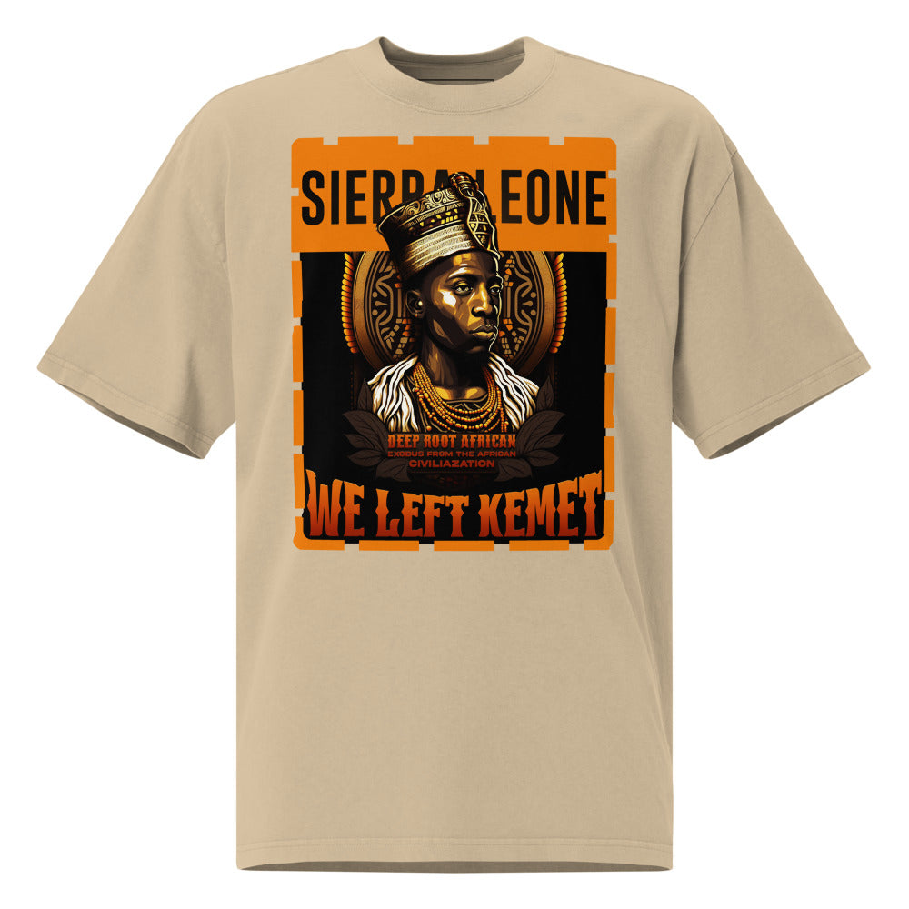 Sierra Leone - WE LEFT KEMET - Oversized HQ T-shirt