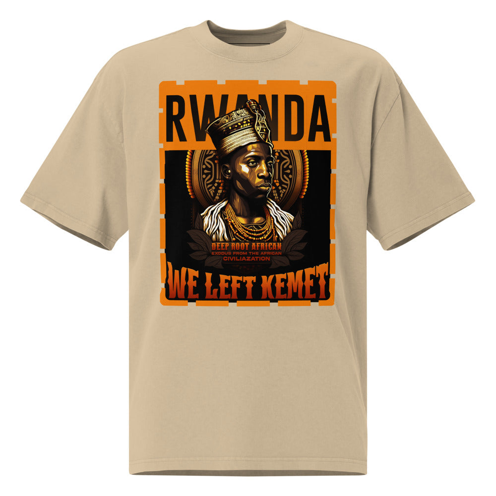 Rwanda - WE LEFT KEMET - Oversized HQ T-shirt