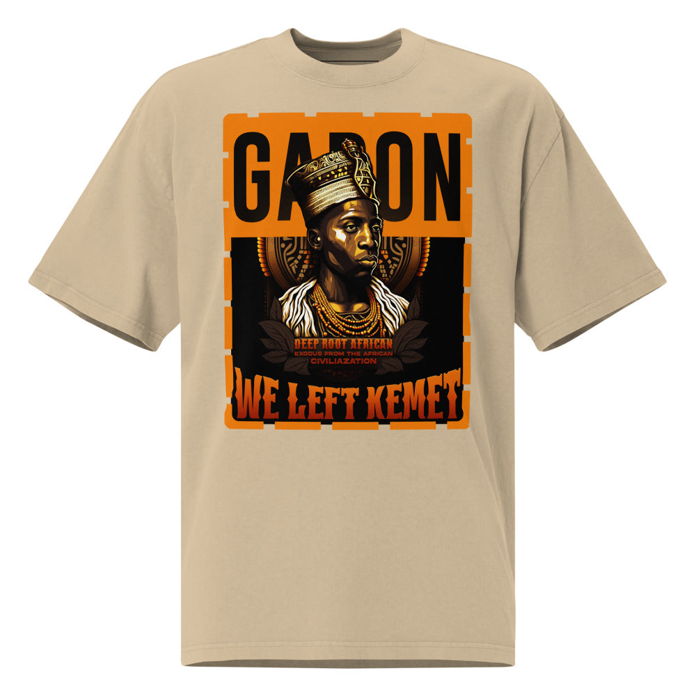 Gabon - WE LEFT KEMET - Oversized HQ T-shirt