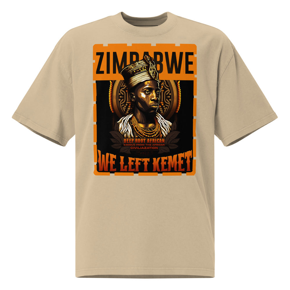 Zimbabwe - WE LEFT KEMET - Oversized HQ T-shirt