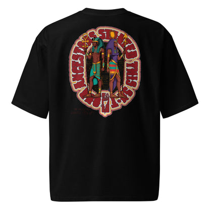 Global Kemites - WE LEFT KEMET - Oversized Heavyweight T-shirt