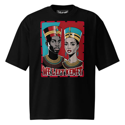 Global Kemites - WE LEFT KEMET - Oversized Heavyweight T-shirt