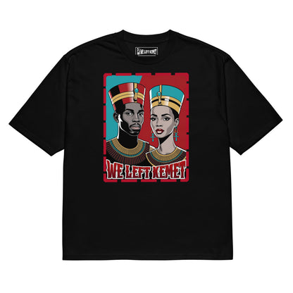 Global Kemites - WE LEFT KEMET - Oversized Heavyweight T-shirt