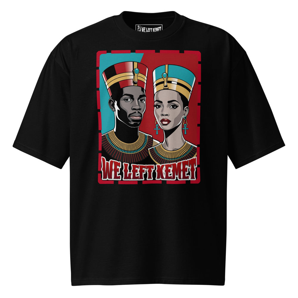 Global Kemites - WE LEFT KEMET - Oversized Heavyweight T-shirt