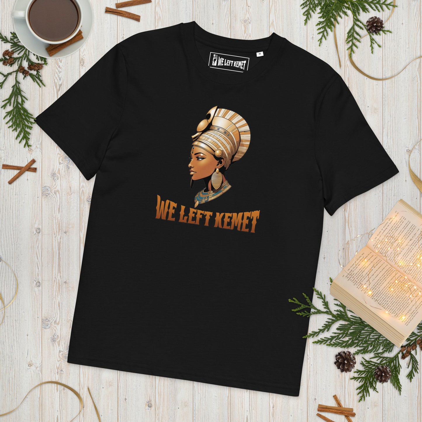 WE LEFT KEMET - Queen Nefertiti Organic Cotton T-shirt