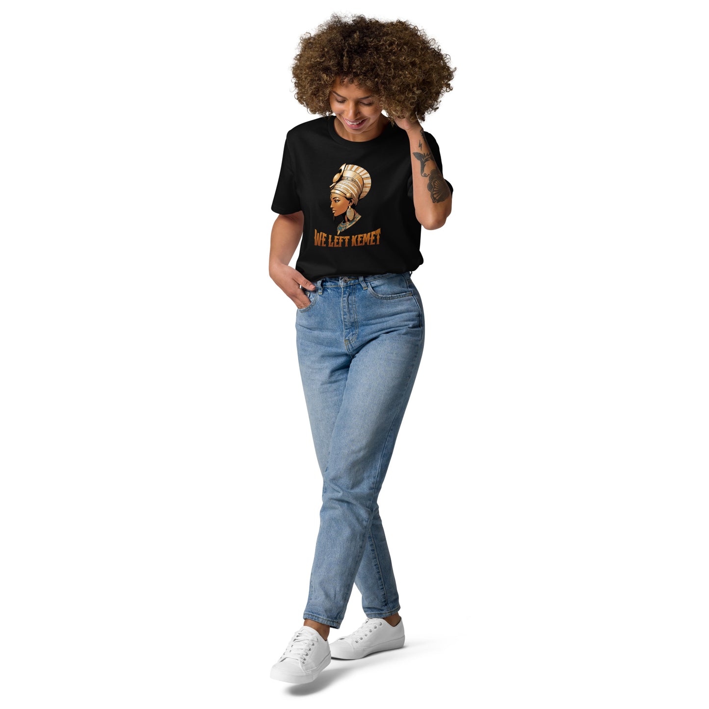 WE LEFT KEMET - Queen Nefertiti Organic Cotton T-shirt