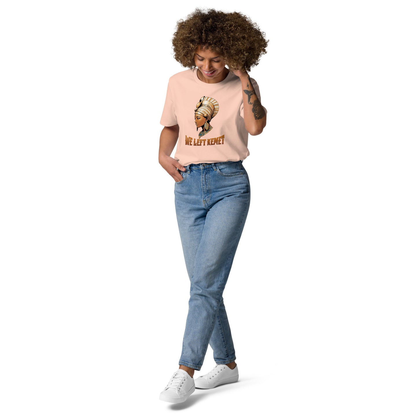 WE LEFT KEMET - Queen Nefertiti Organic Cotton T-shirt