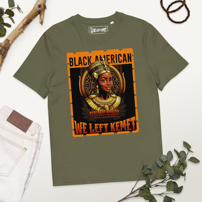 Black American - WE LEFT KEMET - Ladies Organic Cotton T-shirt