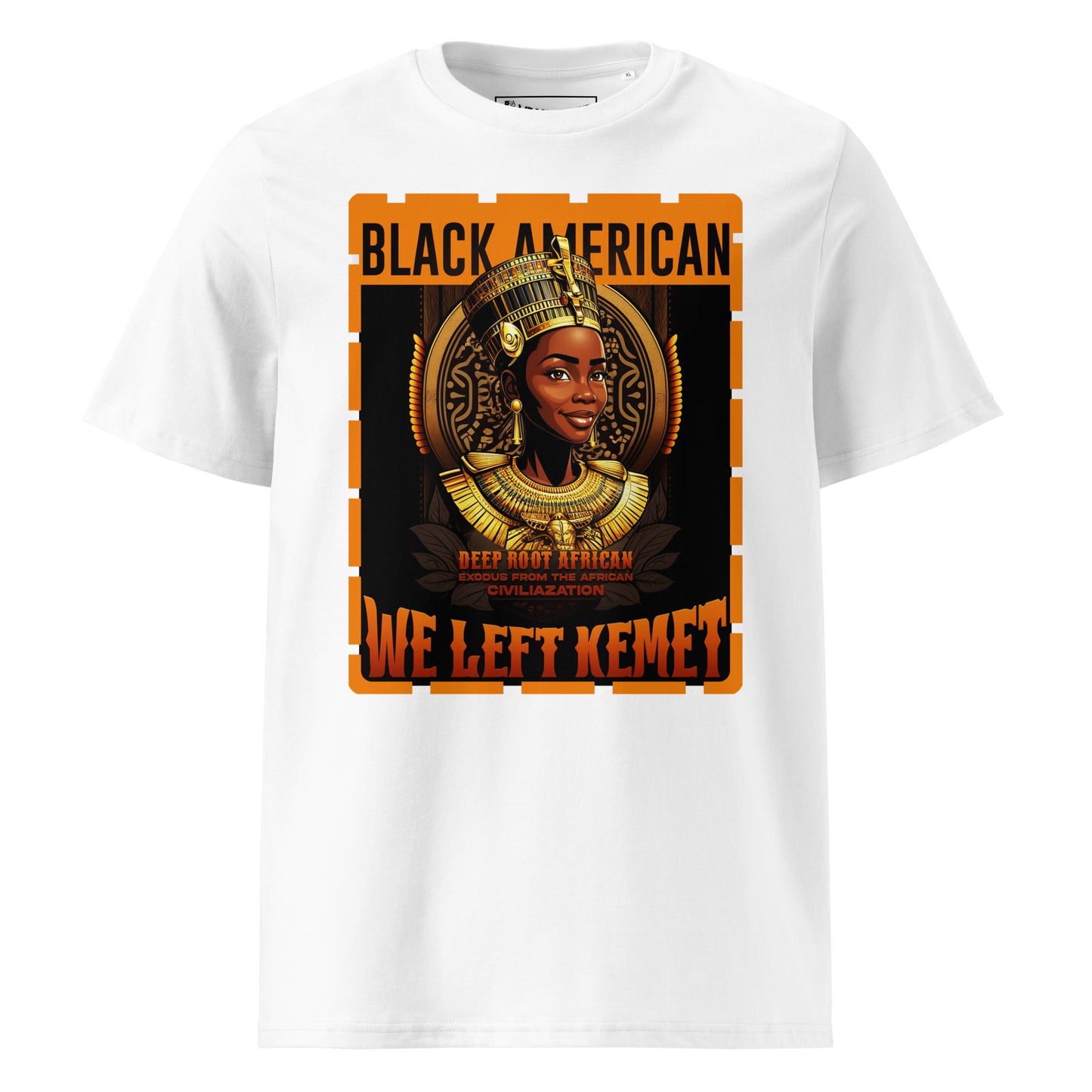 Black American - WE LEFT KEMET - Ladies Organic Cotton T-shirt