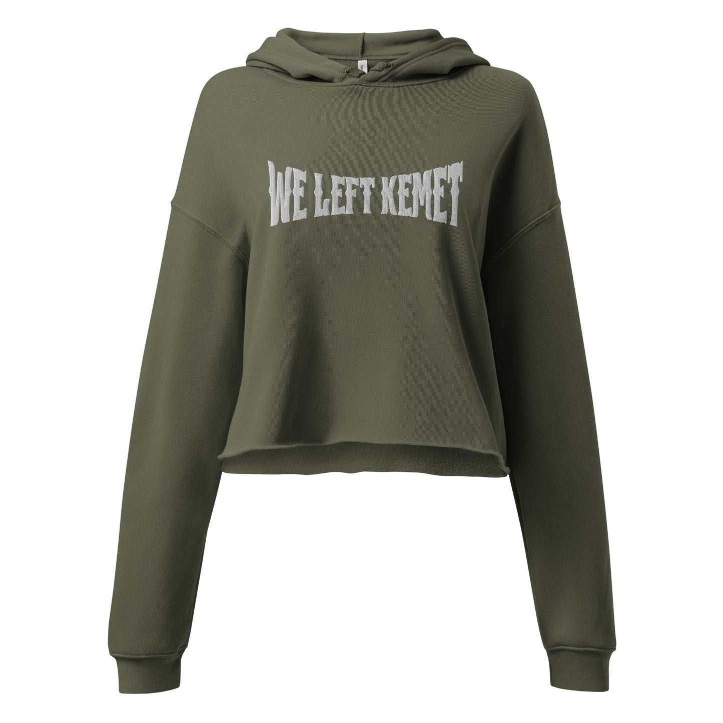 WE LEFT KEMET - Queen Crop Hoodie