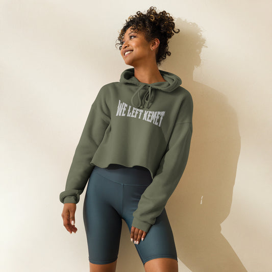 WE LEFT KEMET - Queen Crop Hoodie