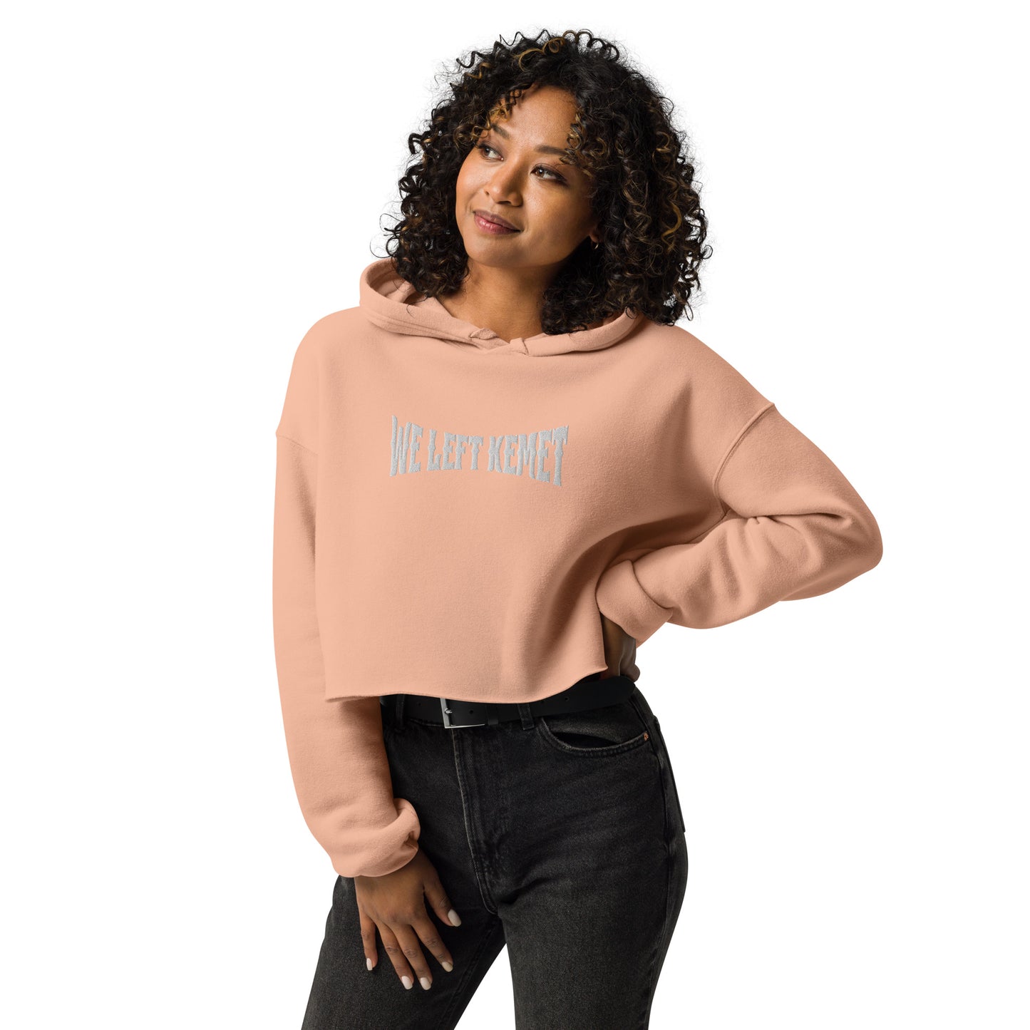 WE LEFT KEMET - Queen Crop Hoodie